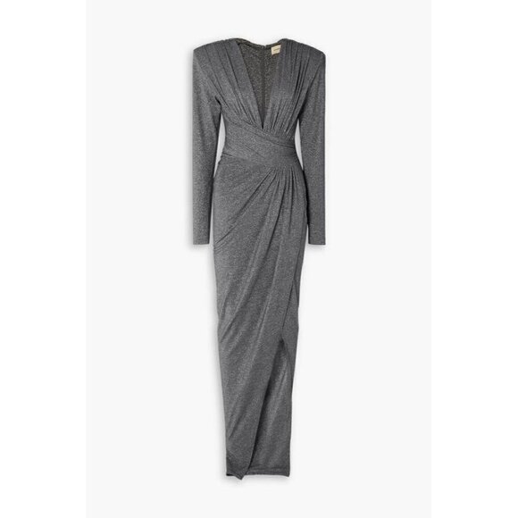 Alexandre Vauthier Metallic Evening Maxi Dress NWT - Picture 6 of 12